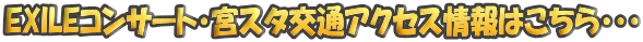 EXILE�R���T�[�g�E�{�X�^��ʃA�N�Z�X���͂�����E�E�E 